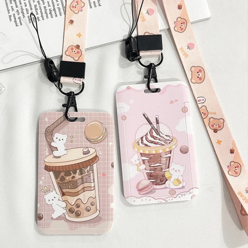 Cute Cartoon Milk Tea Bear ABS ID/IC Card Holder Girls Protector of Bus Subway Card Bank Credit Card Hard Case with Long Lanyard
Cute Cartoon Milk Tea Bear ABS ID/IC Card Holder Girls Protector of Bus Subway Card Bank Credit Card Hard Case with Long Lanyard
