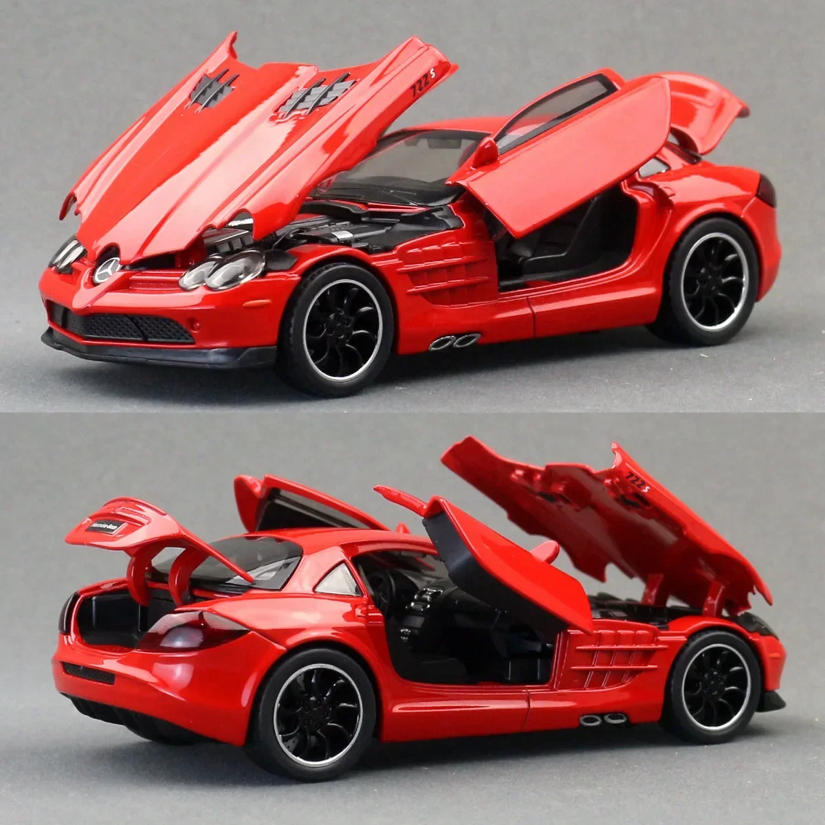 Children's Toy Collectibles Birthday gift SLR 722 Edition Supercar Alloy Car 1:32 Model Sound and Light Pull Back
Children's Toy Collectibles Birthday gift SLR 722 Edition Supercar Alloy Car 1:32 Model Sound and Light Pull Back