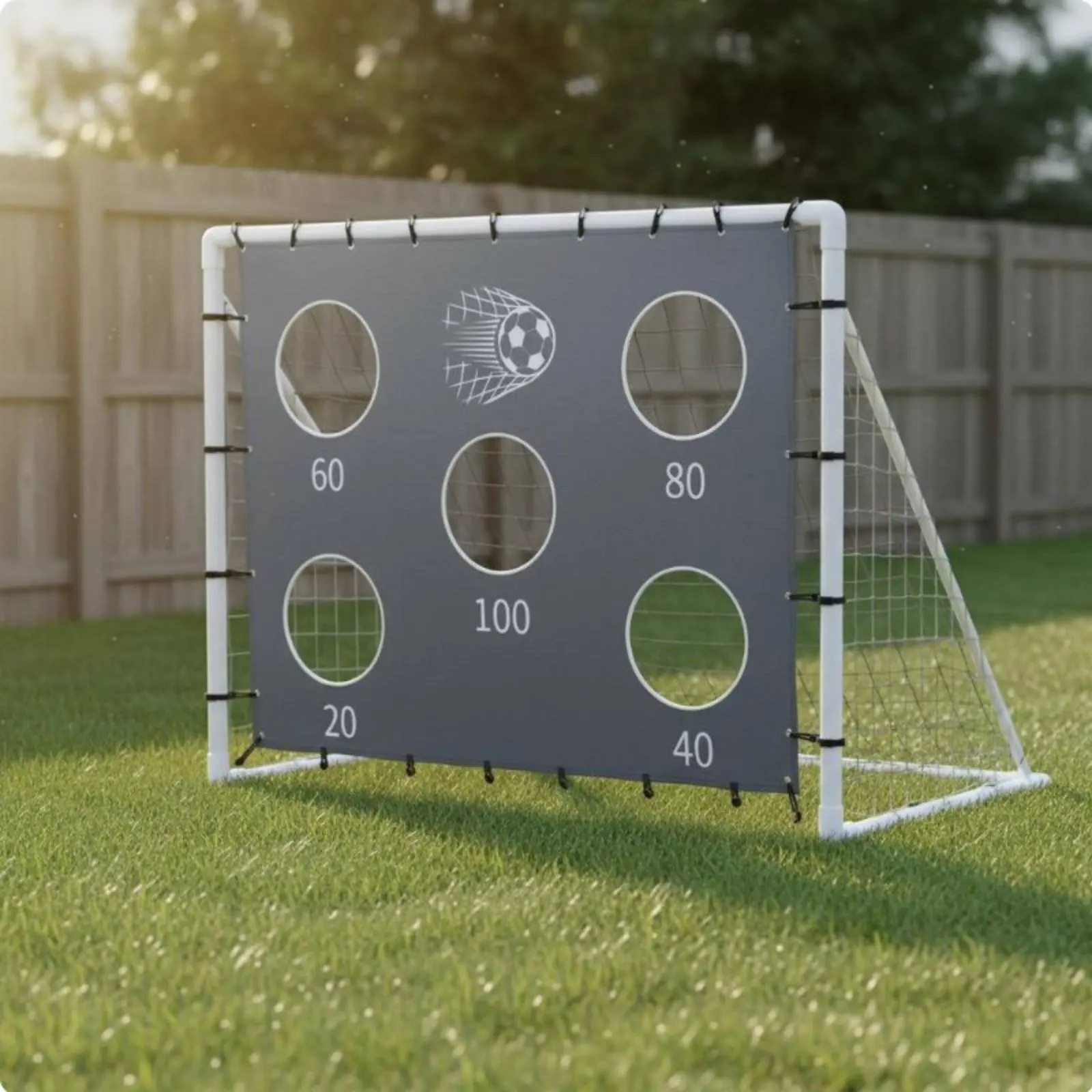 Footy Kicking Accuracy Instructor Portable Sport Net Mark Sheet Sports Gear for Playground, Beach
Footy Kicking Accuracy Instructor Portable Sport Net Mark Sheet Sports Gear for Playground, Beach