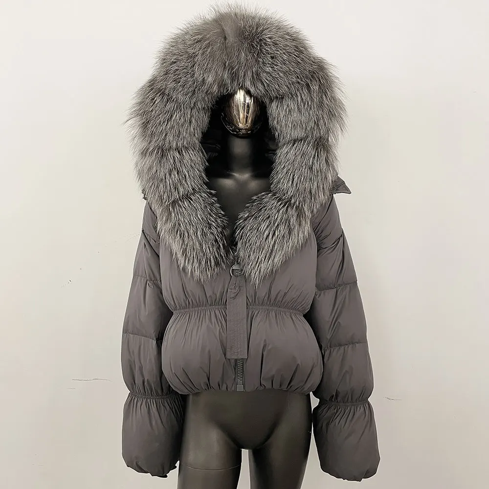 Белый утиный пуховик с воротником из натурального лисьего меха, женское пуховое пальто с капюшоном, водонепроницаемое пальто из натурального меха, зимние парки, женская куртка-пуховик
Белый утиный пуховик с воротником из натурального лисьего меха, женское пуховое пальто с капюшоном, водонепроницаемое пальто из натурального меха, зимние парки, женская куртка-пуховик