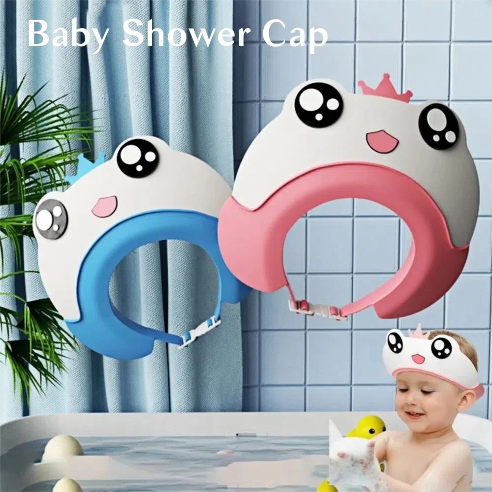 Fun Adjustable Size Baby Shower Cap Cartoon Frog Shape Hair Wash Hat Ear Protection Waterproof Bath Visor Kid Bath
Fun Adjustable Size Baby Shower Cap Cartoon Frog Shape Hair Wash Hat Ear Protection Waterproof Bath Visor Kid Bath