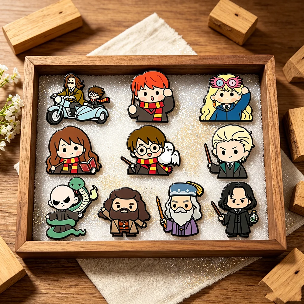 10/16pcs Magical Wizard Cartoon Enamel Pins Cute Chibi Character Metal Brooch Badges for Backpack Apparel Decor Fan Accessories
10/16pcs Magical Wizard Cartoon Enamel Pins Cute Chibi Character Metal Brooch Badges for Backpack Apparel Decor Fan Accessories