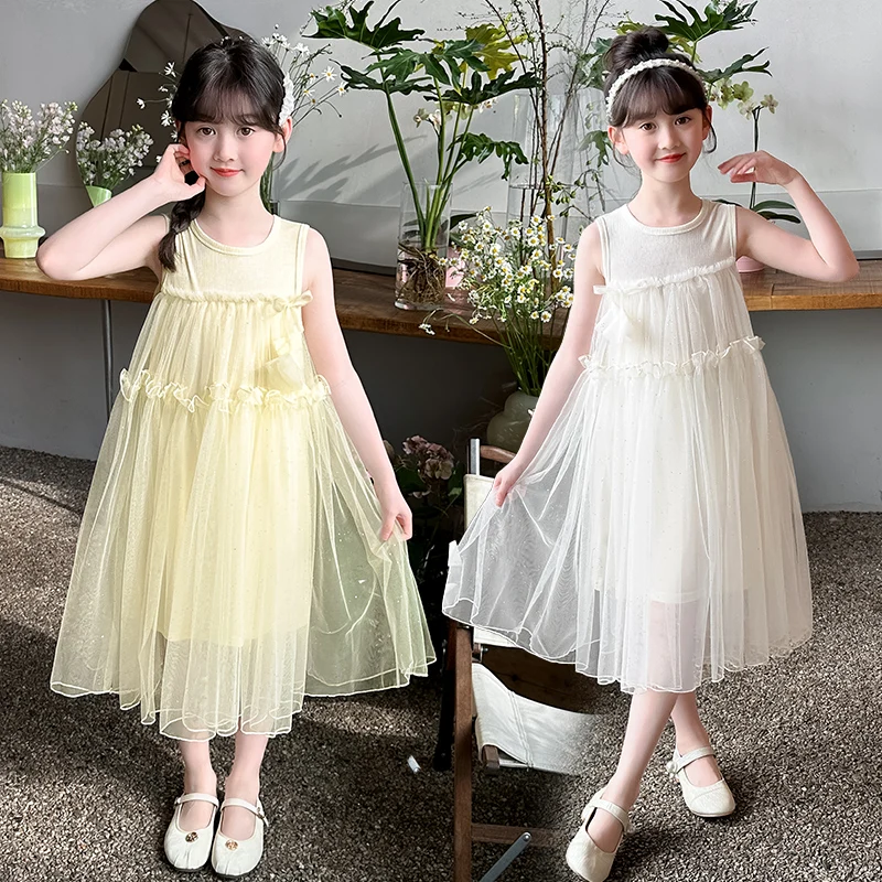 2025 new summer girls' vacation dress sleeveless seaside chiffon castle party evening gift princess dress for children skirt
2025 new summer girls' vacation dress sleeveless seaside chiffon castle party evening gift princess dress for children skirt