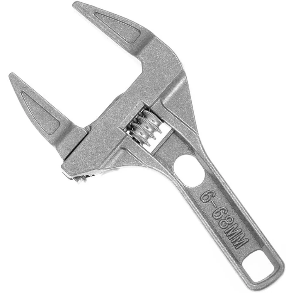 Aluminum Alloy Short Shank Wrench, 6-68 Mm Large Openings Spanner for Plastic Plumbing Tube & Washbasin Nut Disassembly
Aluminum Alloy Short Shank Wrench, 6-68 Mm Large Openings Spanner for Plastic Plumbing Tube & Washbasin Nut Disassembly