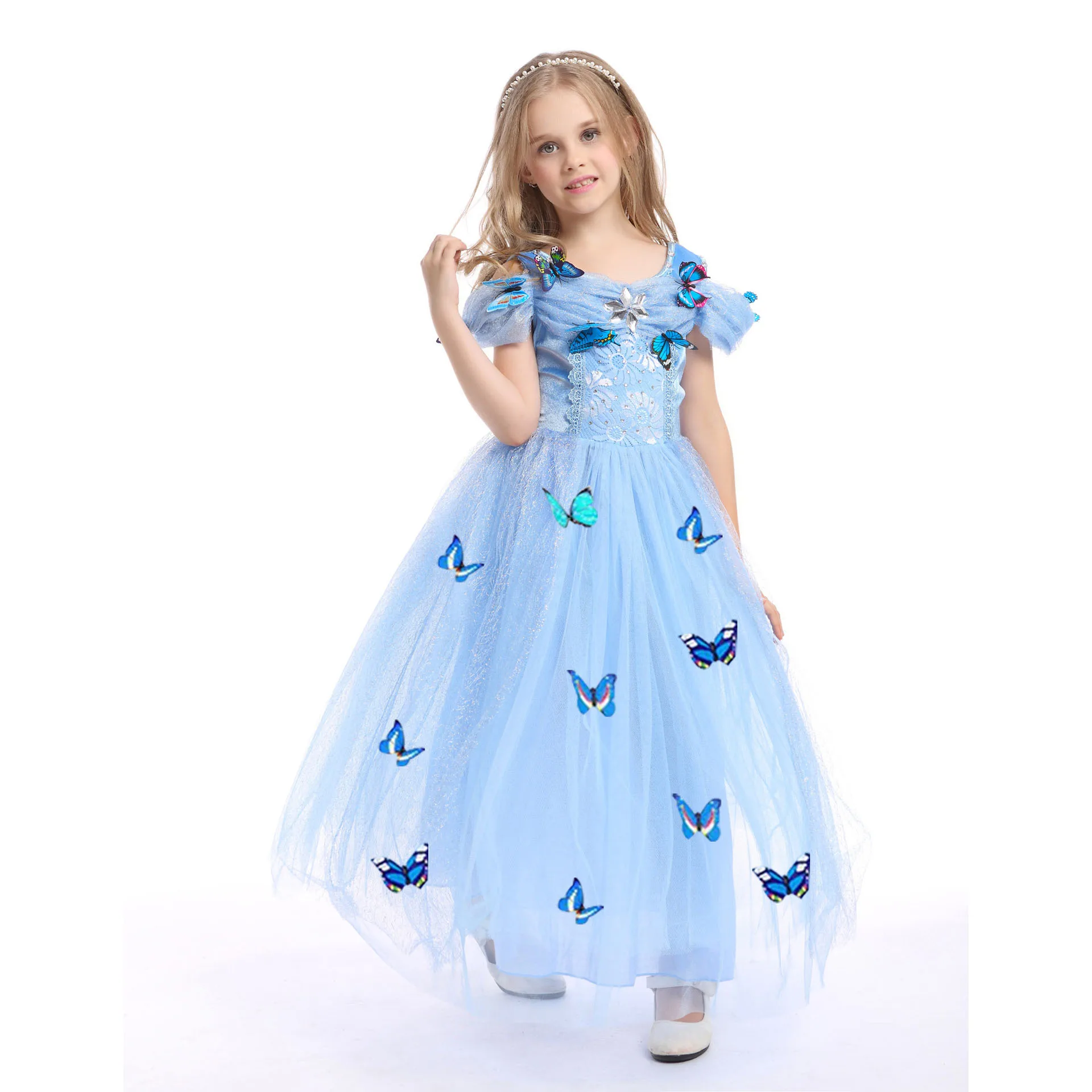 AmyStylish Little Girls Movie Cinderella Princess Blue Butterfly Cosplay Halloween Fancy Easter Dress
AmyStylish Little Girls Movie Cinderella Princess Blue Butterfly Cosplay Halloween Fancy Easter Dress