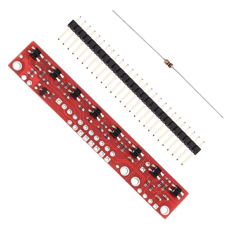 A37T-QTR-8RC Reflectance Sensor Array QRE1113 8-Ways 8 Channel Reflectance Sensor Array Module