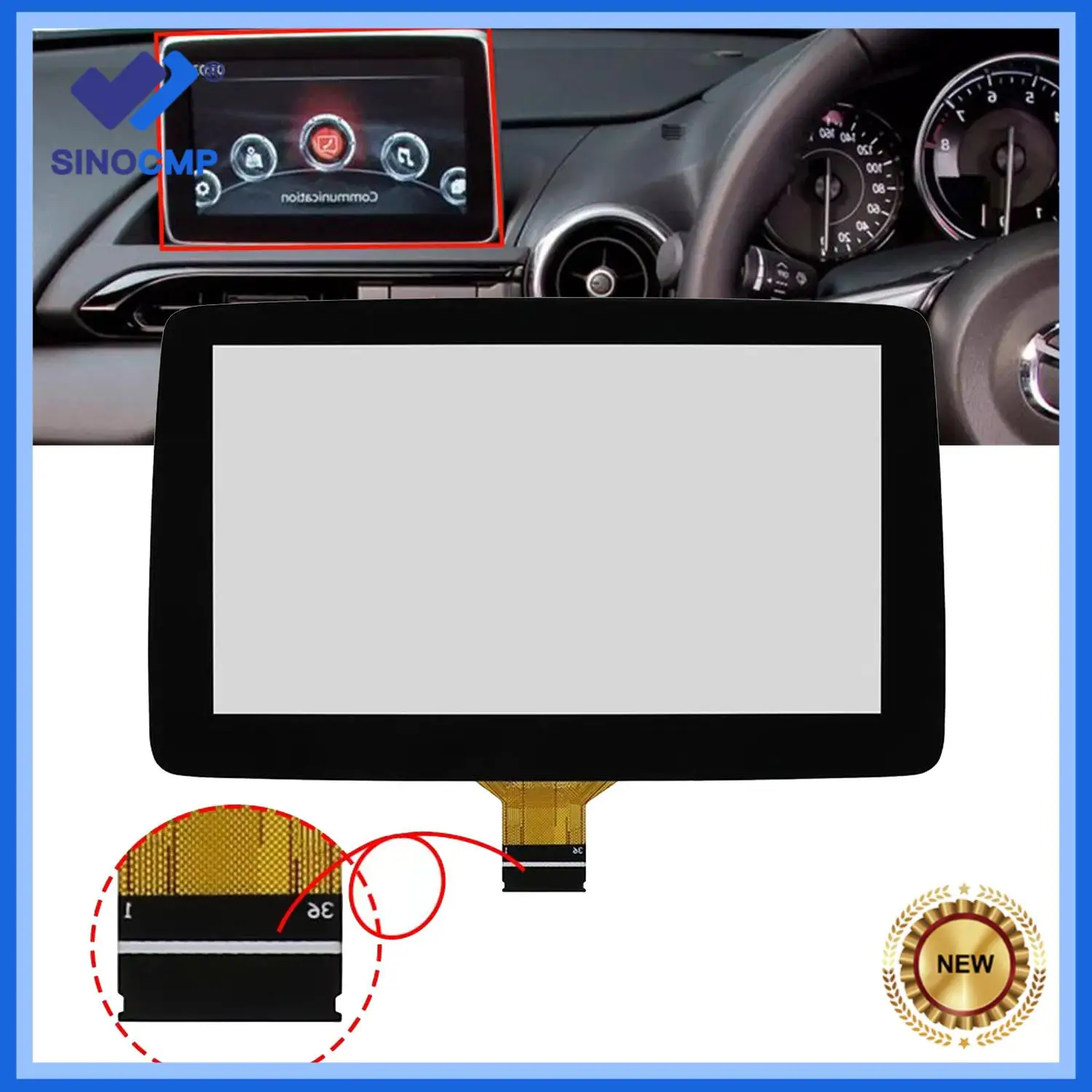 1pc 7" Touch Screen Digitizer TM070RDZ38 for Mazda 3 CX-3 MX-5 Radio Navigation 2014-2019 BHP1611J0D K40005A29F ND1F611J0 Parts
1pc 7" Touch Screen Digitizer TM070RDZ38 for Mazda 3 CX-3 MX-5 Radio Navigation 2014-2019 BHP1611J0D K40005A29F ND1F611J0 Parts
