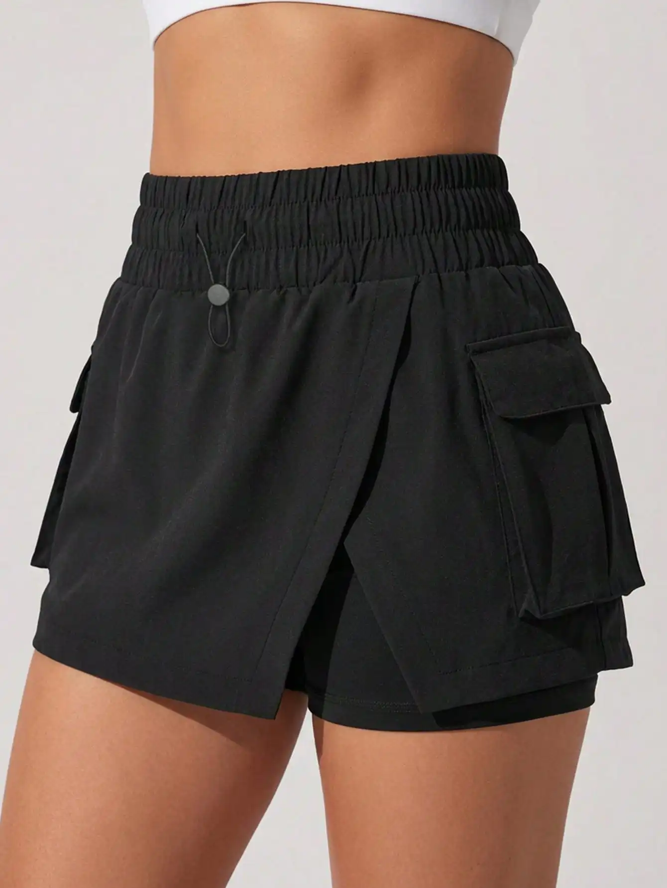 2-In-1 Women's Sports Skirt With Drawstring Waist, Multiple Pockets, Quick Dry, Suitable For Hiking, Camping, Golf And Daily Wear
2-In-1 Women's Sports Skirt With Drawstring Waist, Multiple Pockets, Quick Dry, Suitable For Hiking, Camping, Golf And Daily Wear