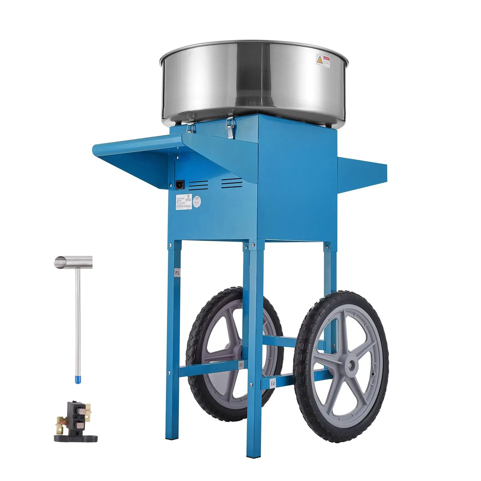 Electric Cotton Candy Machine with Cart 1000W Commercial Candy Floss Maker Stainless Steel Bowl Sugar Scoop Drawer Blue for home Kids Birthday Family Party
Electric Cotton Candy Machine with Cart 1000W Commercial Candy Floss Maker Stainless Steel Bowl Sugar Scoop Drawer Blue for home Kids Birthday Family Party