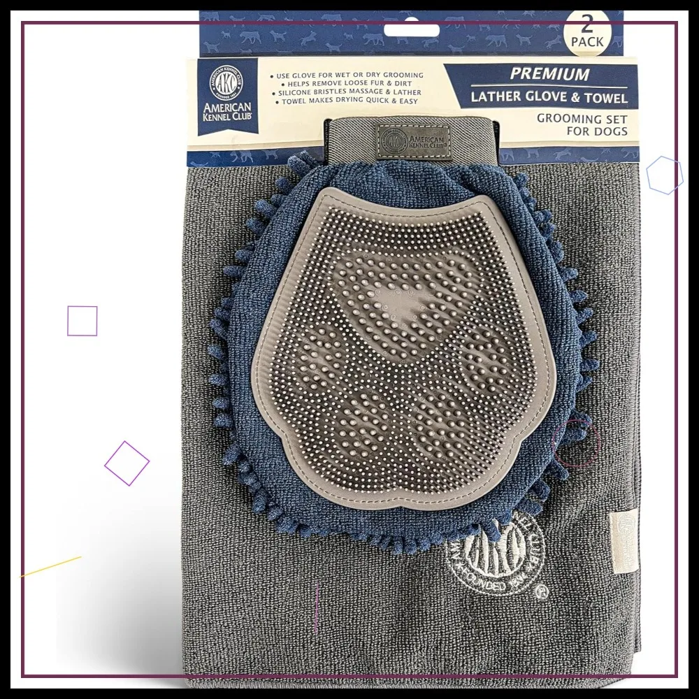 Dual-Sided Pet Grooming Glove with Silicone Bristles & Quick-Dry Towel – 2-in-1 for Bathing, Brushing & Deshedding
Dual-Sided Pet Grooming Glove with Silicone Bristles & Quick-Dry Towel – 2-in-1 for Bathing, Brushing & Deshedding