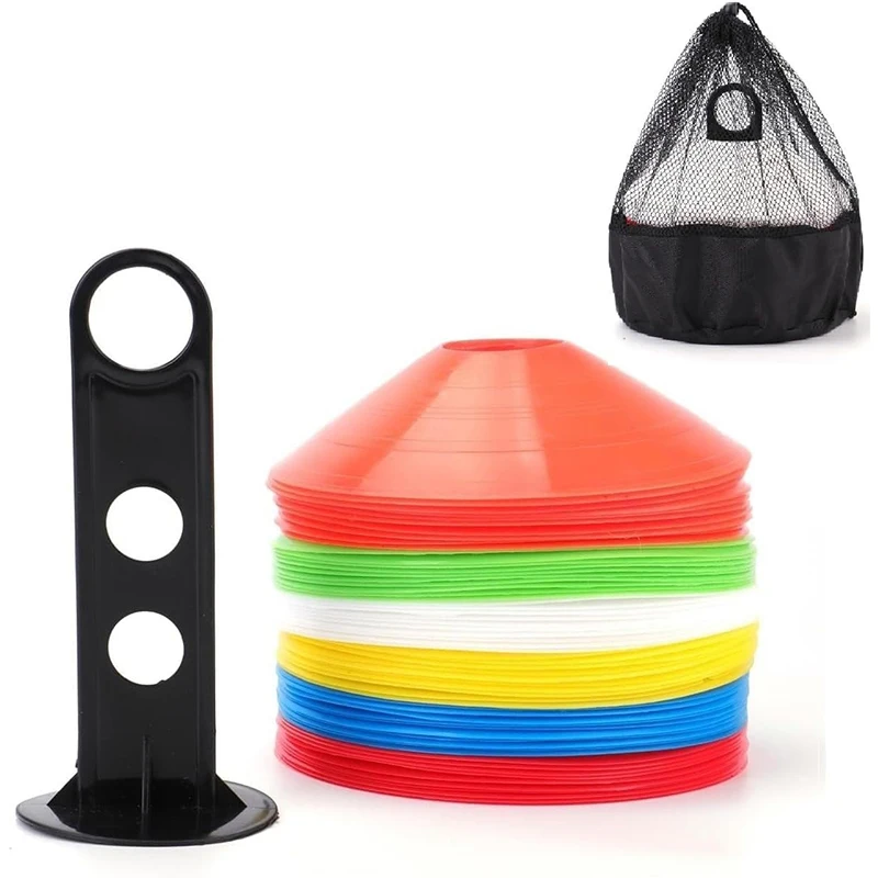 10 Pack Sports Marker Cones - Multi-Purpose Agility Training Equipment for Football, Soccer, Rugby & Hockey Drills
10 Pack Sports Marker Cones - Multi-Purpose Agility Training Equipment for Football, Soccer, Rugby & Hockey Drills