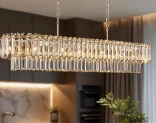 Gold Crystal Chandeliers Dining Table Light Large Rectangle Luxury Pendant Light Fixture for Kitchen Island Entryway Living Room
Gold Crystal Chandeliers Dining Table Light Large Rectangle Luxury Pendant Light Fixture for Kitchen Island Entryway Living Room