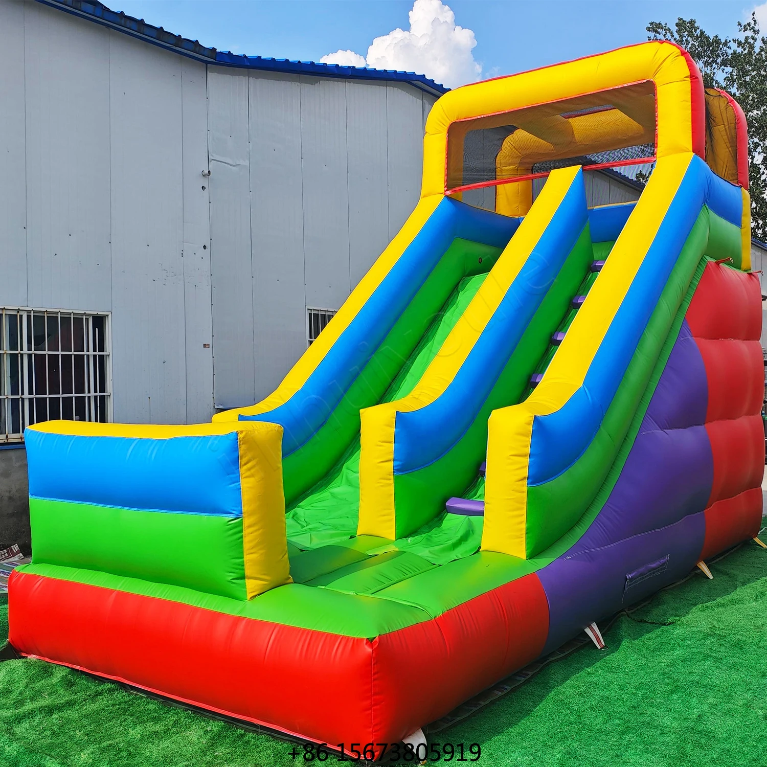 High-quality Outdoor PVC Inflatable Jumping Castle Trampoline Slide Easy Setup 1 Year Warranty for Children's Playground Rental
High-quality Outdoor PVC Inflatable Jumping Castle Trampoline Slide Easy Setup 1 Year Warranty for Children's Playground Rental