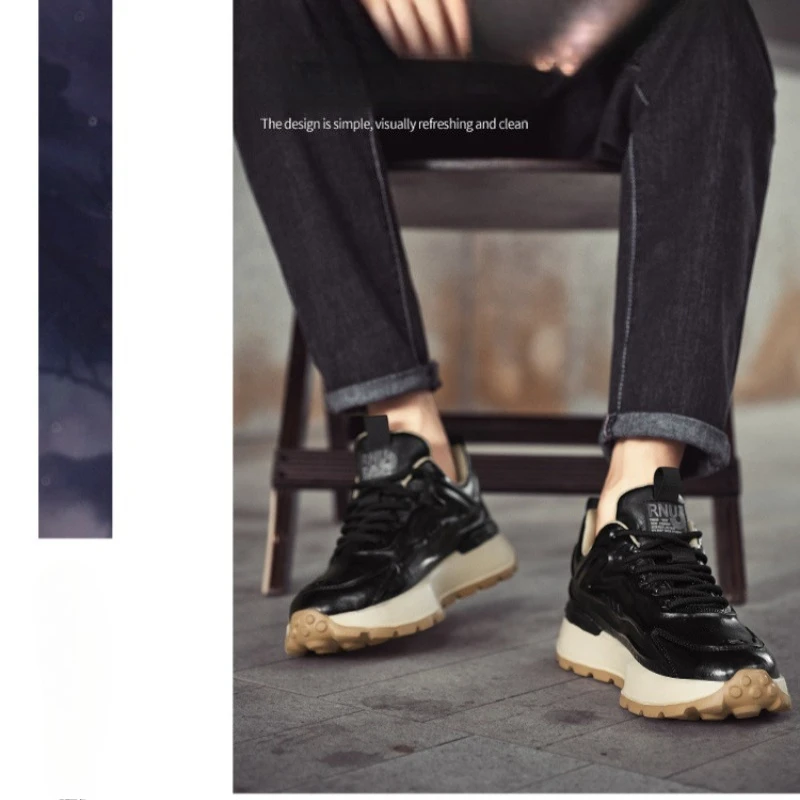 Men's Retro Chunky Sneakers Thick Sole Height Increasing Shoes Breathable Rubber Sole Outdoor Sport Running Shoes EU 39-44 Brown
Men's Retro Chunky Sneakers Thick Sole Height Increasing Shoes Breathable Rubber Sole Outdoor Sport Running Shoes EU 39-44 Brown
