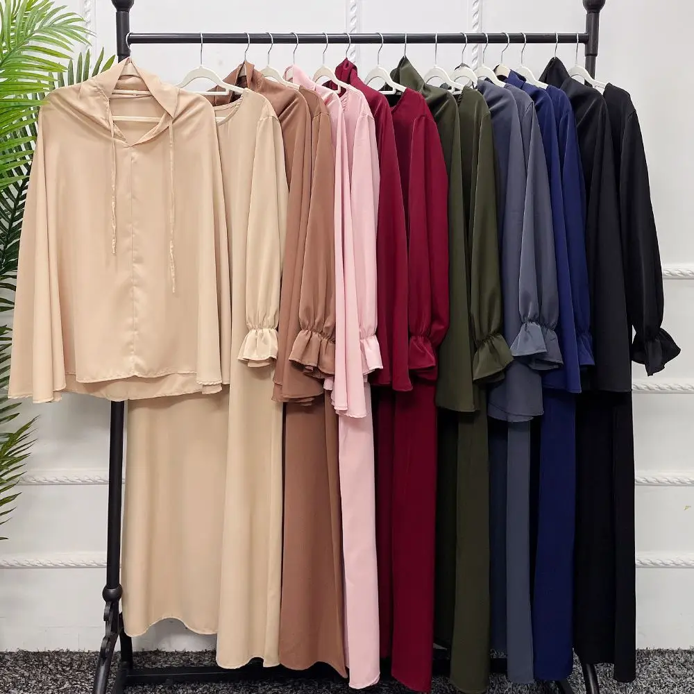 Elegant Pure Color Two-Piece Set LR546 for Women's Dress Dubai Middle East Style round Neck Long Sleeve Long Dress
Elegant Pure Color Two-Piece Set LR546 for Women's Dress Dubai Middle East Style round Neck Long Sleeve Long Dress