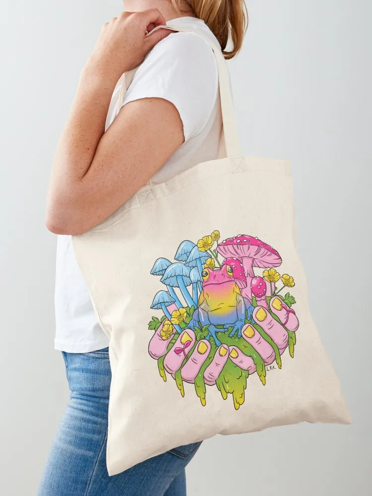 Pansexual Frog Fungi Handful Tote Bag Shopper handbag sac pour femme Canvas stote bag female bag
Pansexual Frog Fungi Handful Tote Bag Shopper handbag sac pour femme Canvas stote bag female bag