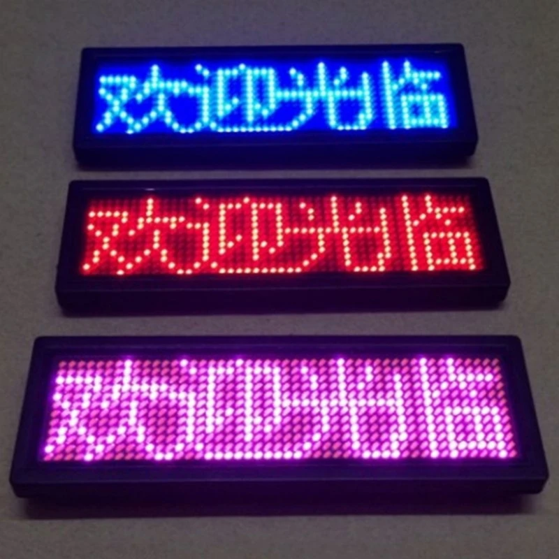 Rechargeable Bluetooth-compatible LED Name Badge with App Control for Hospitality Event Advertising Displays
Rechargeable Bluetooth-compatible LED Name Badge with App Control for Hospitality Event Advertising Displays