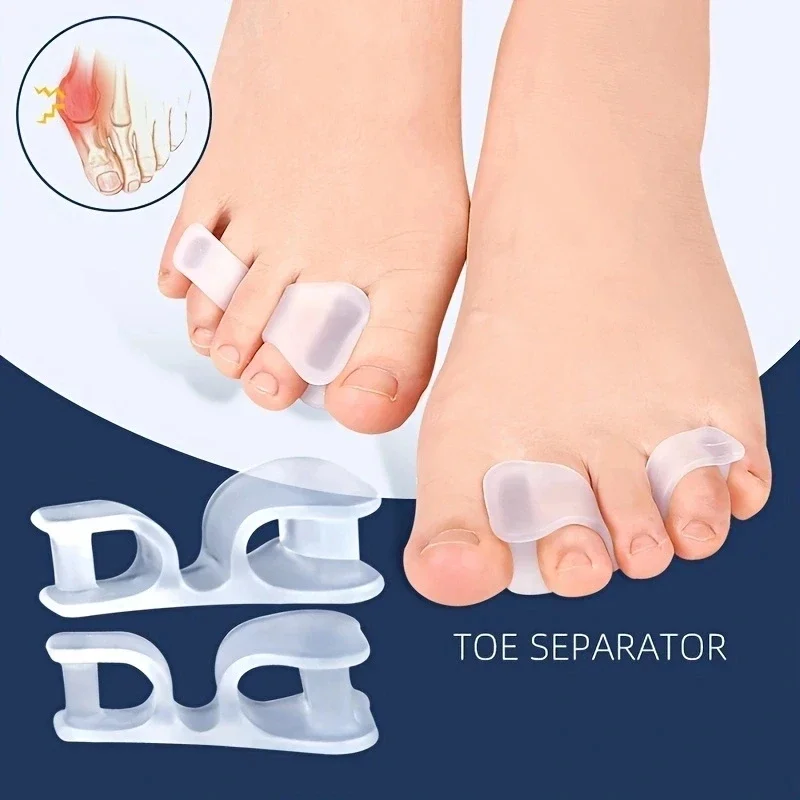 2pcs Hallux Valgus Foot Care Pedicure Silicone Gel Straightener Two Hole Toe Separator Fingers Protector Bunion Adjuster
2pcs Hallux Valgus Foot Care Pedicure Silicone Gel Straightener Two Hole Toe Separator Fingers Protector Bunion Adjuster