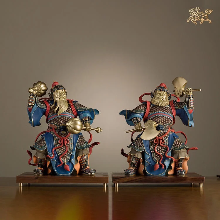 A Pair 2PCS high grade luxury HOME SHOP Patron saint hallway Door supernatural Gods statue brass Sculpture Exorcism bless safety
A Pair 2PCS high grade luxury HOME SHOP Patron saint hallway Door supernatural Gods statue brass Sculpture Exorcism bless safety