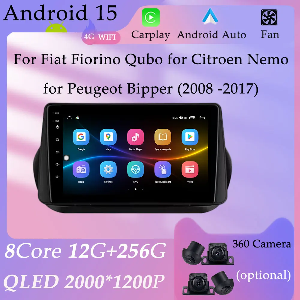 Car Radio Multimedia Player for Fiat Fioeino Qabo for Citroen Nemofor Peugeot Bipper 2008 - 2017 GPS Navi DSP Stereo Carplay BT
Car Radio Multimedia Player for Fiat Fioeino Qabo for Citroen Nemofor Peugeot Bipper 2008 - 2017 GPS Navi DSP Stereo Carplay BT