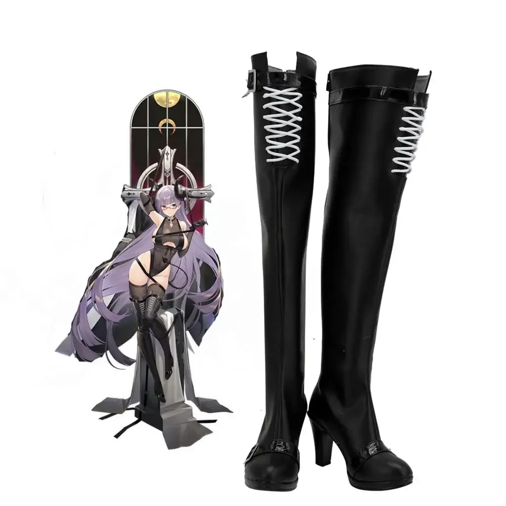 Gneisenau Over-Knee Shoes Cosplay Azur Lane Gneisenau Cosplay Boots Black Shoes Custom Made Any Size
Gneisenau Over-Knee Shoes Cosplay Azur Lane Gneisenau Cosplay Boots Black Shoes Custom Made Any Size
