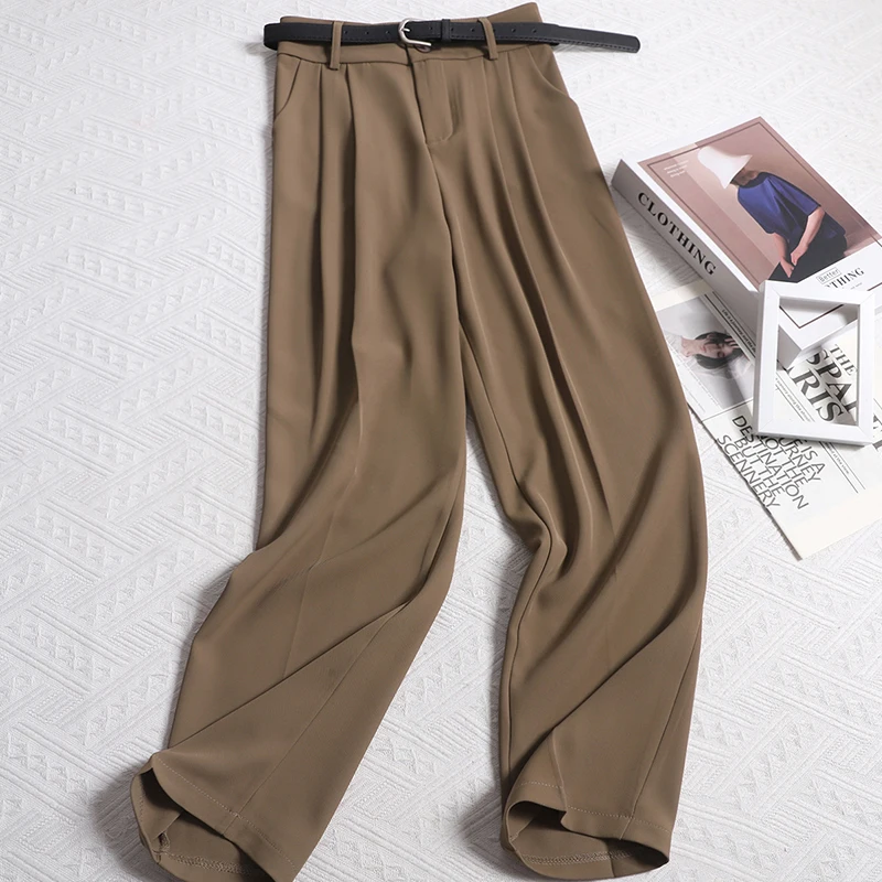 SuperAen Korean classic simple belt suit pants 2025 spring and summer new high-end versatile pocket drape pants
SuperAen Korean classic simple belt suit pants 2025 spring and summer new high-end versatile pocket drape pants