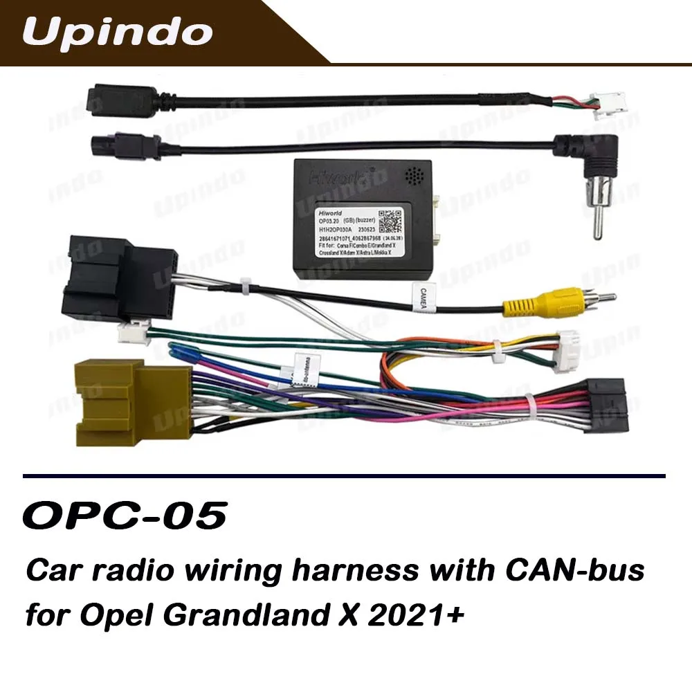 Car Accessories Radio Cable with CAN Bus Adapter 16pin Stereo Wiring Harness Power Connector Socket for Opel Grandland X
Car Accessories Radio Cable with CAN Bus Adapter 16pin Stereo Wiring Harness Power Connector Socket for Opel Grandland X