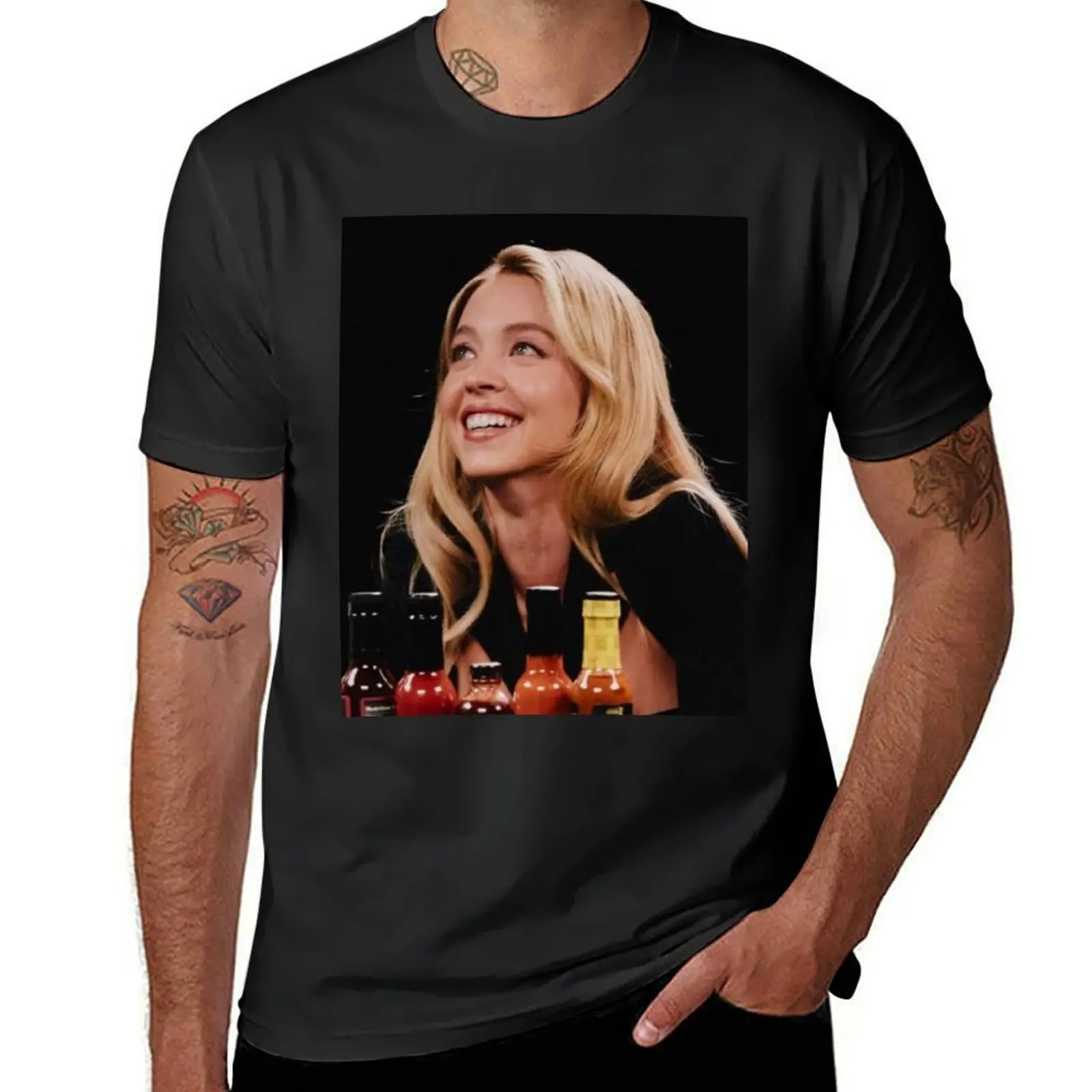 Sydney Sweeney T-Shirt cute clothes for a boy shirts graphic tees plain black t shirts men
Sydney Sweeney T-Shirt cute clothes for a boy shirts graphic tees plain black t shirts men