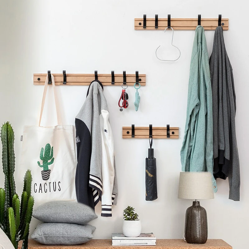 3/4/5 Hooks Bamboo Clothes Hanger Key Rack Clothes Hat Hanger Hook Living Room Bedroom Creative Wall Hanging Coat Hook
3/4/5 Hooks Bamboo Clothes Hanger Key Rack Clothes Hat Hanger Hook Living Room Bedroom Creative Wall Hanging Coat Hook