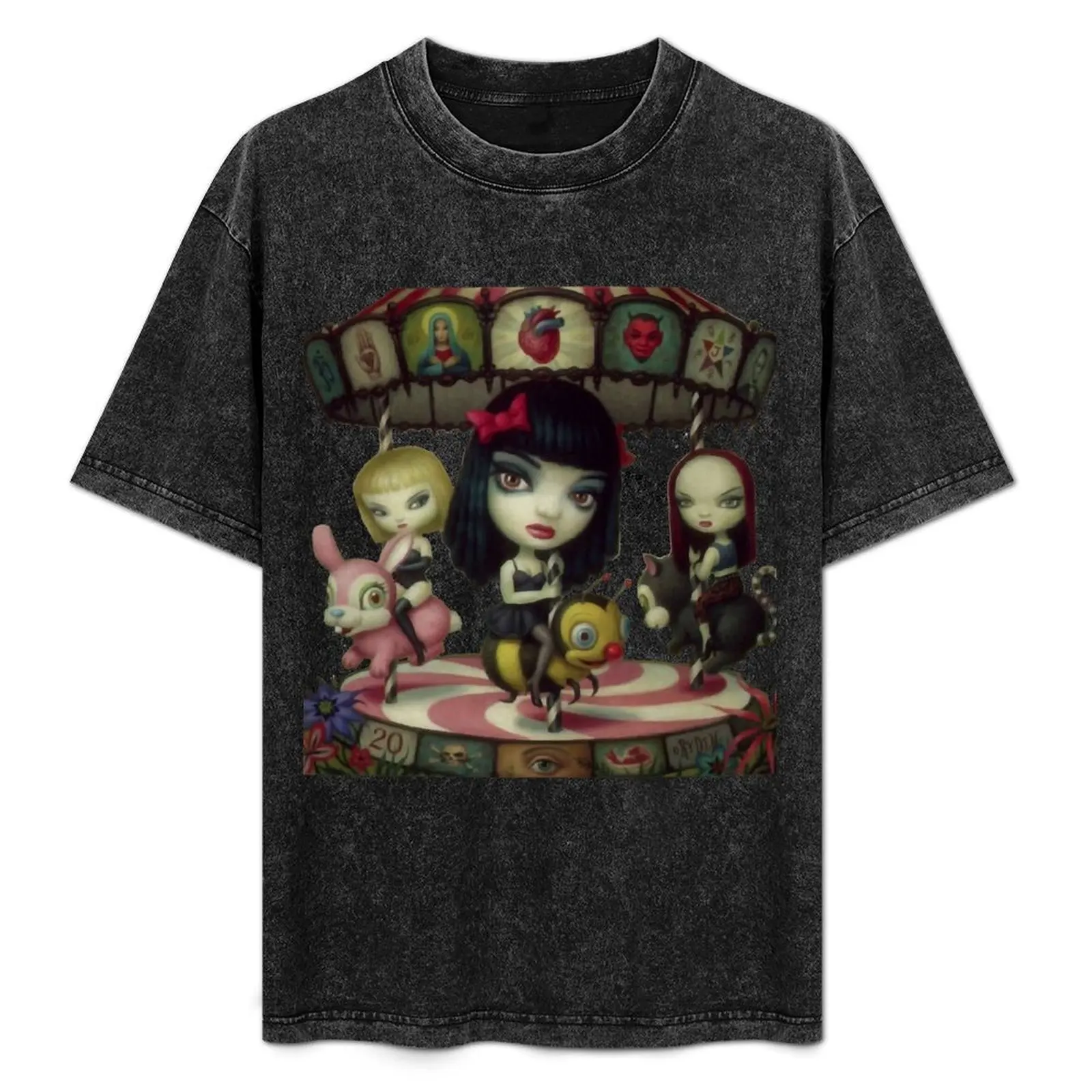 JACK OFF JILL Clear Hearts Gray Flowers T-Shirt Anti-Fade Casual Tee Shirt
JACK OFF JILL Clear Hearts Gray Flowers T-Shirt Anti-Fade Casual Tee Shirt