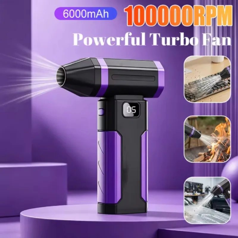 Electric Air Duster 450000RPM High Speed Turbo Jet Fan Rechargeable Compressed Air Blower Screen Display for Dust Snow Cleaning
Electric Air Duster 450000RPM High Speed Turbo Jet Fan Rechargeable Compressed Air Blower Screen Display for Dust Snow Cleaning