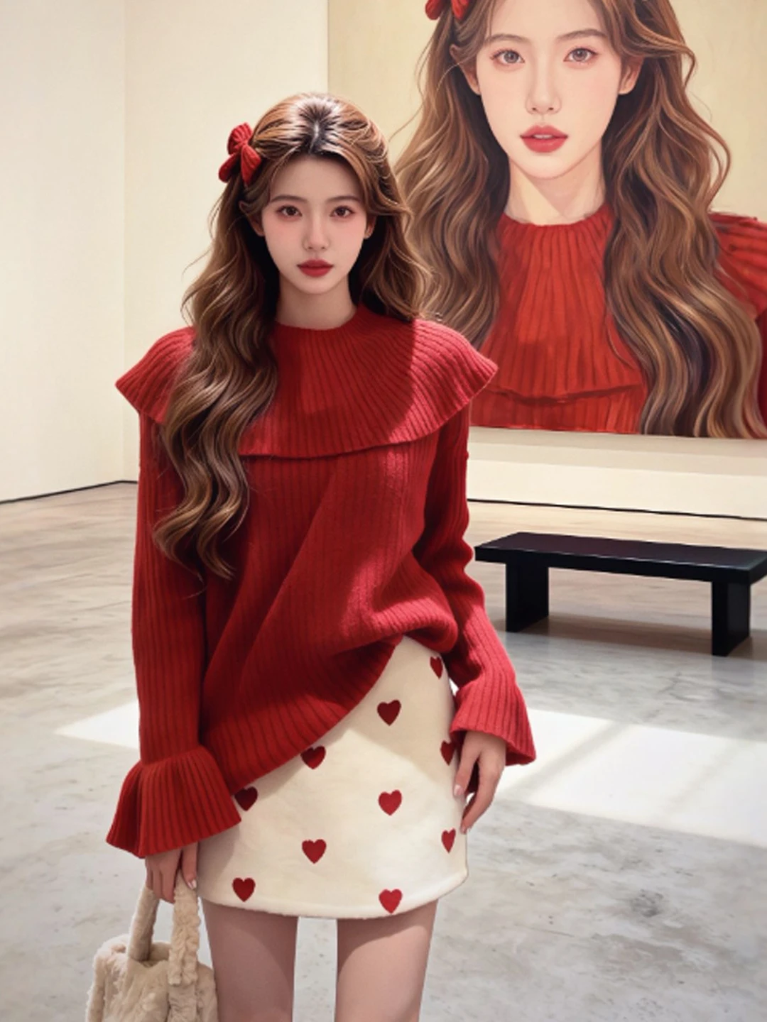 Retro Unique Red Sweater Skirt Set Small Size Spring Fashion Casual Comfortable High Waist Short Skirt Two Piece Suit
Retro Unique Red Sweater Skirt Set Small Size Spring Fashion Casual Comfortable High Waist Short Skirt Two Piece Suit