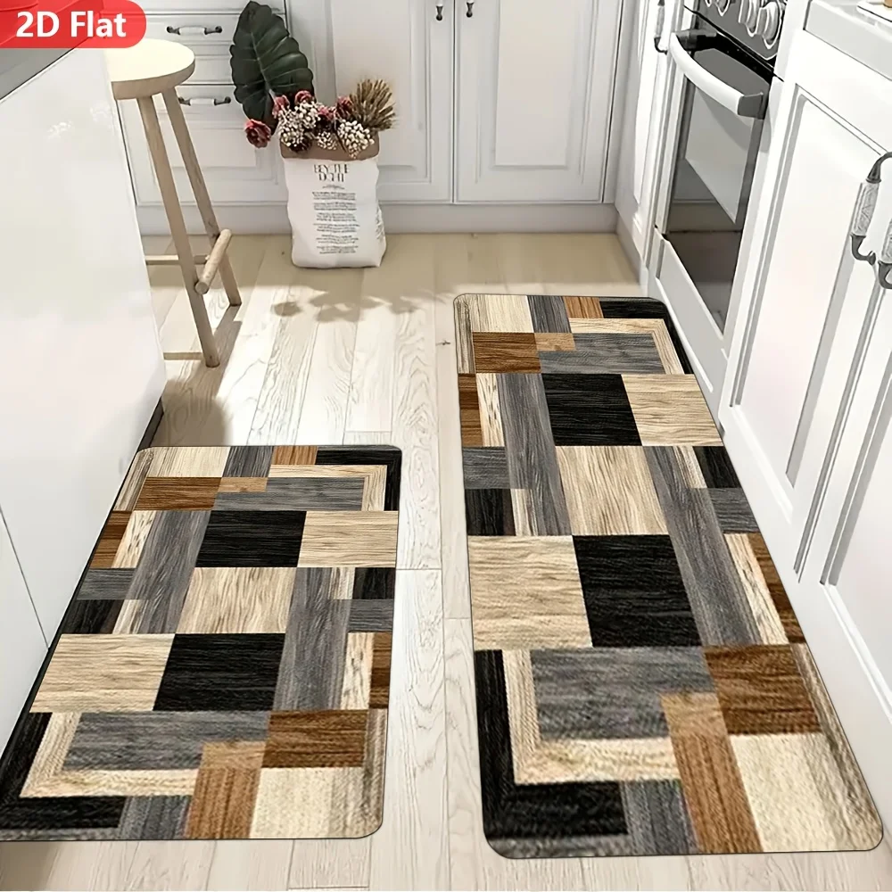 Modern Minimalist Style Decorative Kitchen Mat Vintage Checkered Print Home Restaurant Decor Long Runner Rug Bar Anti Slip Mat Kitchen Entrance Soft Hallway Carpet Laundry Room Soft Floor Mat Premium Polyester Flannel Fabric Durable Aesthetic Designs
Modern Minimalist Style Decorative Kitchen Mat Vintage Checkered Print Home Restaurant Decor Long Runner Rug Bar Anti Slip Mat Kitchen Entrance Soft Hallway Carpet Laundry Room Soft Floor Mat Premium Polyester Flannel Fabric Durable Aesthetic Designs