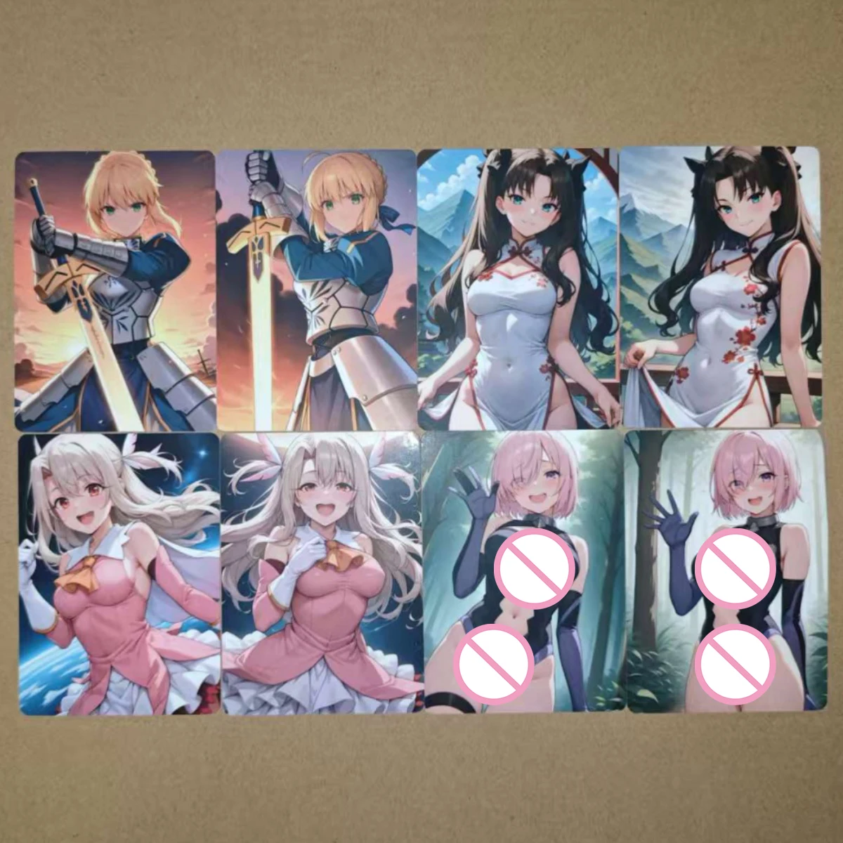 8Pcs/set Sexy Card NSFW Saber Tohsaka Rin Matou Sakura Illya Qipao Cheongsam DIY PTCG Animation Collection Card 18+
8Pcs/set Sexy Card NSFW Saber Tohsaka Rin Matou Sakura Illya Qipao Cheongsam DIY PTCG Animation Collection Card 18+