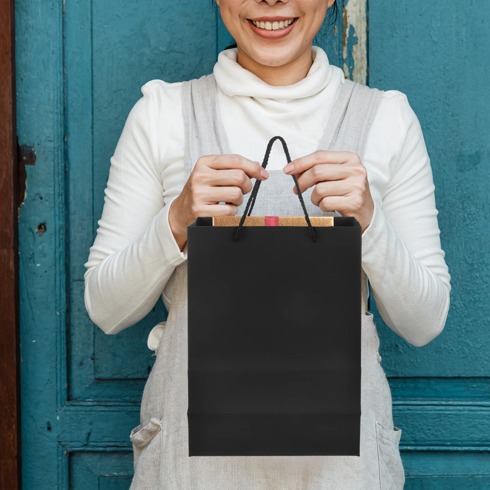 16 Pcs Bags Tote Party Supplies Foldable Paper Shopping Bag Black Storage Tote Bag For Gift Packing Pouch Practical Holder
16 Pcs Bags Tote Party Supplies Foldable Paper Shopping Bag Black Storage Tote Bag For Gift Packing Pouch Practical Holder