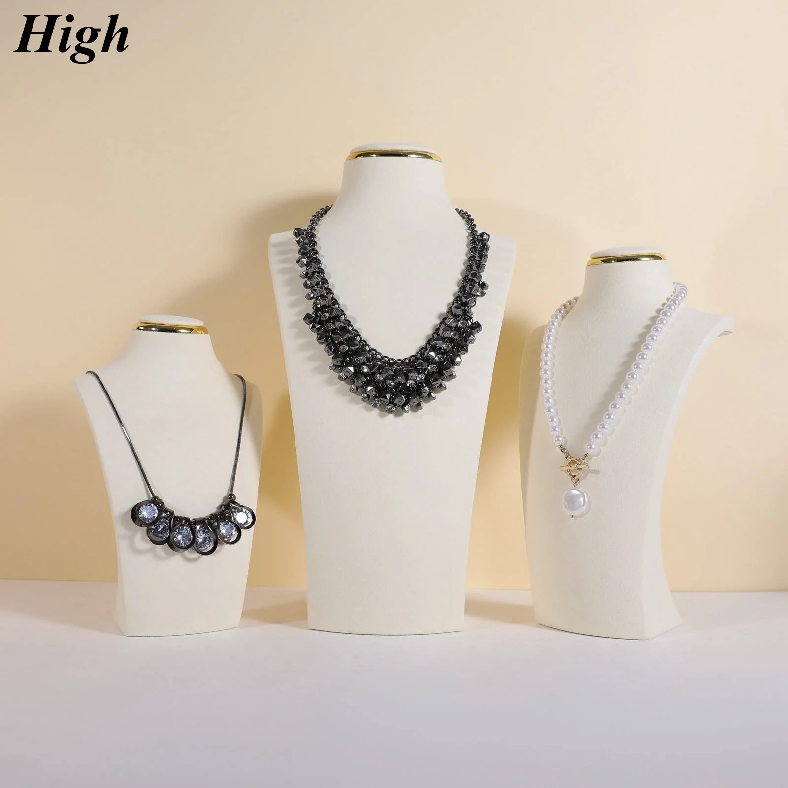 Набор стоек для ювелирных изделий, ткань, подставка для бюста с цепочкой для ожерелья, компактная стойка для демонстрации ожерелья, для розничных магазинов и Tr
Набор стоек для ювелирных изделий, ткань, подставка для бюста с цепочкой для ожерелья, компактная стойка для демонстрации ожерелья, для розничных магазинов и Tr