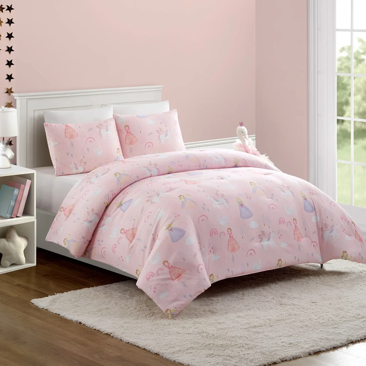 Kids Fairytale Princess 3-Piece Comforter Set in Pink for Full or Queen Size
Kids Fairytale Princess 3-Piece Comforter Set in Pink for Full or Queen Size