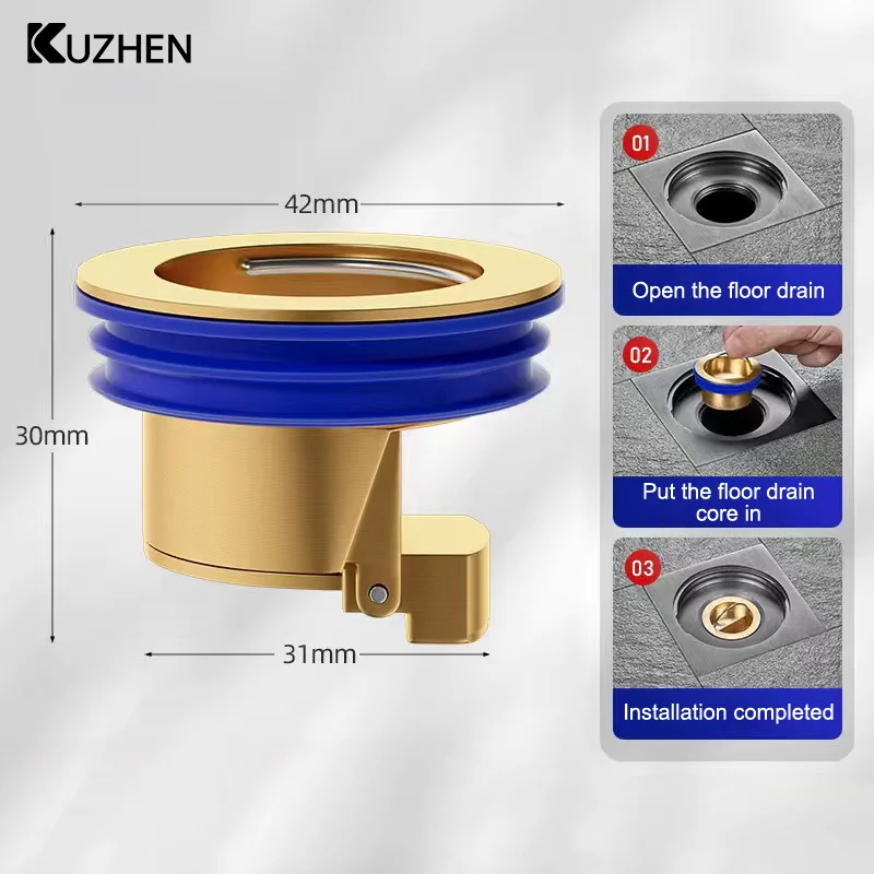 Multiple Styles All-copper Floor Drain Core Floor Shower Drain Stopper Insectproof Anti-odor Deodorization Bathroom Toilet Sewer
Multiple Styles All-copper Floor Drain Core Floor Shower Drain Stopper Insectproof Anti-odor Deodorization Bathroom Toilet Sewer