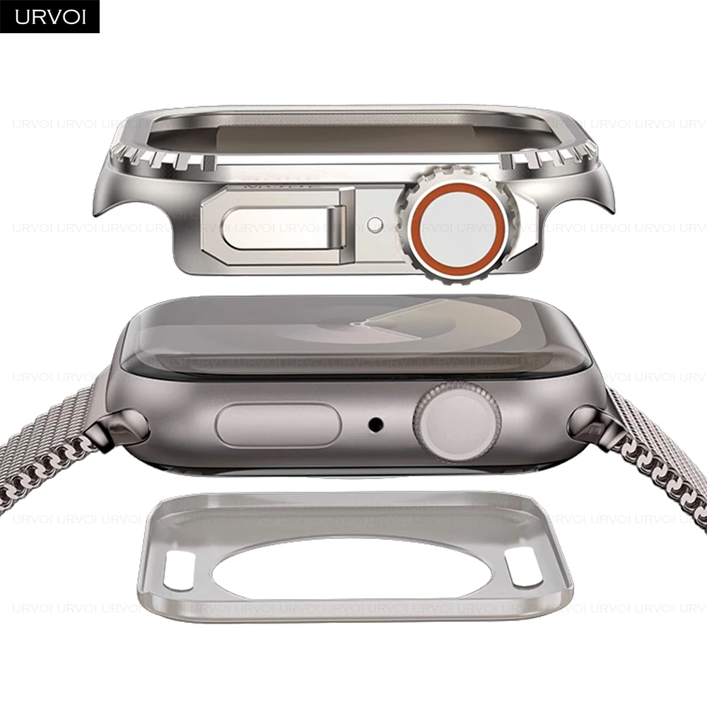Чехол URVOI для Apple Watch Ultra 2 1 серии 10 9 8 7 6, металлический чехол для iWatch, жесткий бампер, полная защита, черный, 46 мм, 49 мм
Чехол URVOI для Apple Watch Ultra 2 1 серии 10 9 8 7 6, металлический чехол для iWatch, жесткий бампер, полная защита, черный, 46 мм, 49 мм