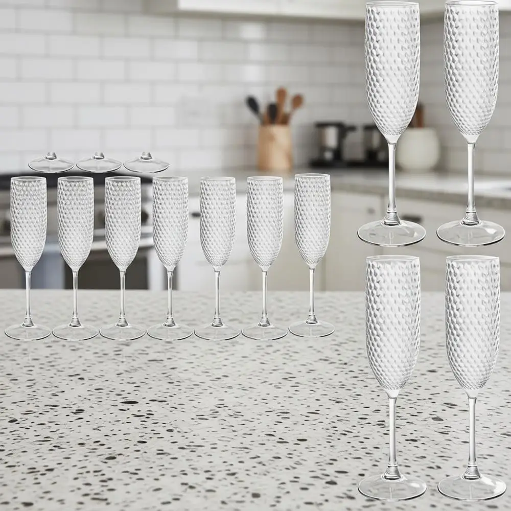 24PCS 7oz Clear Unbreakable Champagne Glasses Bulk, Reusable Crystal Drinking Wine Glasses for Valentine’s Day, Wedding, Christm
24PCS 7oz Clear Unbreakable Champagne Glasses Bulk, Reusable Crystal Drinking Wine Glasses for Valentine’s Day, Wedding, Christm