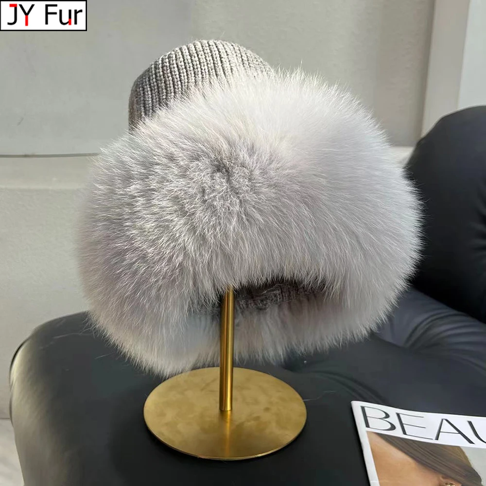 New Stylish Beanie Hats for Women Winter Warm Fluffy Bone Cap Soft Outdoor Thick Natural Fox Fur Hat Female Dome Hats
New Stylish Beanie Hats for Women Winter Warm Fluffy Bone Cap Soft Outdoor Thick Natural Fox Fur Hat Female Dome Hats