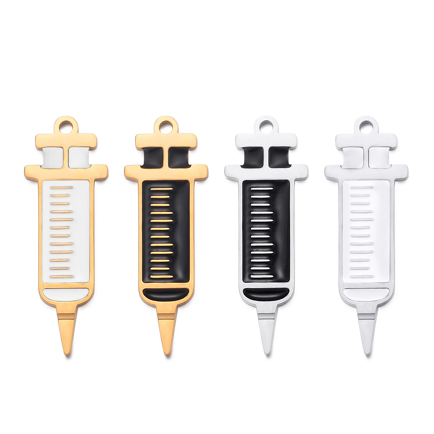 2Pcs Doctors Syringe Medical Tool Charm Pendant For Earrings Bracelet Necklace Jewelry Making Findings Stainless Steel Metal
2Pcs Doctors Syringe Medical Tool Charm Pendant For Earrings Bracelet Necklace Jewelry Making Findings Stainless Steel Metal