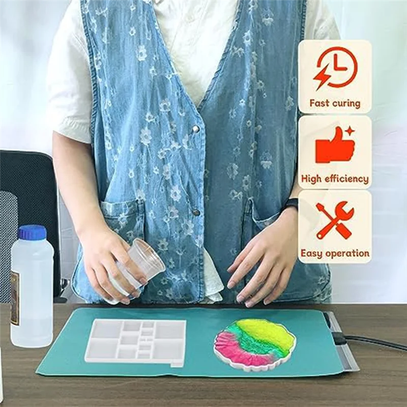 Resin Heating Pad With Timer And Lid-Epoxy Resin Drying Tool Set, Resin Silicone Mold Heating Pad,Resin Supplies US Plug Durable
Resin Heating Pad With Timer And Lid-Epoxy Resin Drying Tool Set, Resin Silicone Mold Heating Pad,Resin Supplies US Plug Durable