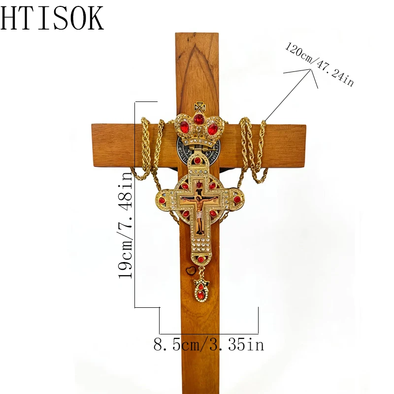 Handcrafted Gold Orthodox Priest Cross Necklace Red Gem Accent Pectoral Crucifix Pendant for Church Liturgy and Believer Gift
Handcrafted Gold Orthodox Priest Cross Necklace Red Gem Accent Pectoral Crucifix Pendant for Church Liturgy and Believer Gift