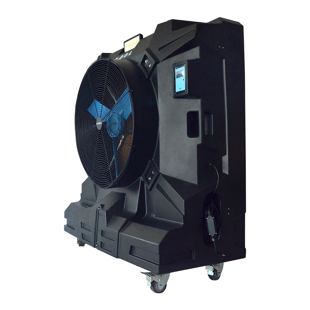 Workshops Movable Air Condition 36Inch GFCI Evaporative Air Cooler Swamp Cooler Industrial Chillers Cooling Fan Desert Cooler
Workshops Movable Air Condition 36Inch GFCI Evaporative Air Cooler Swamp Cooler Industrial Chillers Cooling Fan Desert Cooler