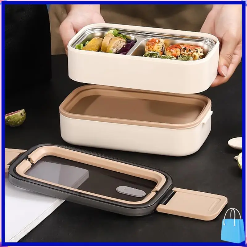 Customer Favorite Double Layer Stainless Steel Microwaveable Bento Box Leak-Proof Lunch Box Camping Portable Bento Box With Insu
Customer Favorite Double Layer Stainless Steel Microwaveable Bento Box Leak-Proof Lunch Box Camping Portable Bento Box With Insu