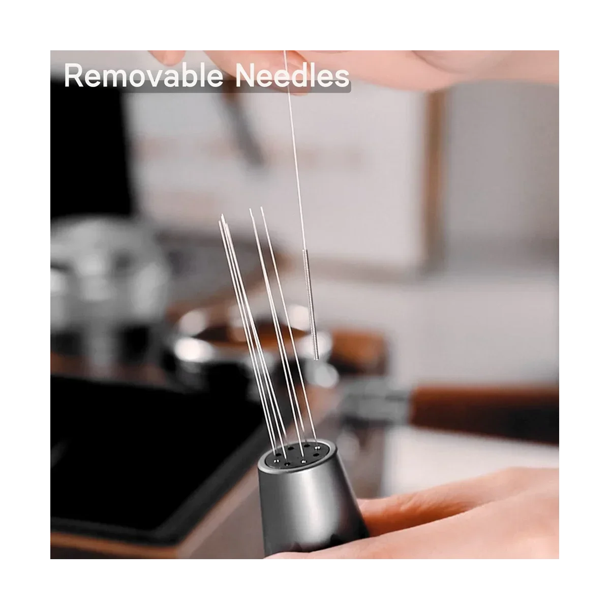 Espresso Stirrer Distribution Tool for Barista, Metal Aluminum Alloy Handle with Stand, 8 X 0.35mm Grey
Espresso Stirrer Distribution Tool for Barista, Metal Aluminum Alloy Handle with Stand, 8 X 0.35mm Grey