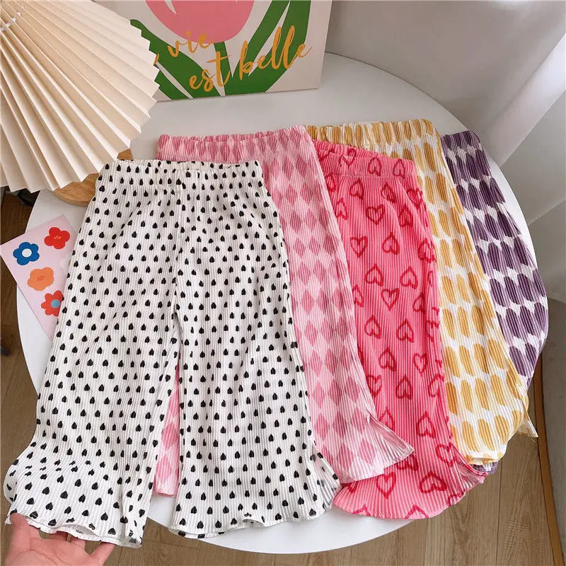 Fashion Classic Baby Flared Pants Girls' Clothes Korean Wide Leg Pants Full Printing Children Toddler Costume Casual Pants
Fashion Classic Baby Flared Pants Girls' Clothes Korean Wide Leg Pants Full Printing Children Toddler Costume Casual Pants