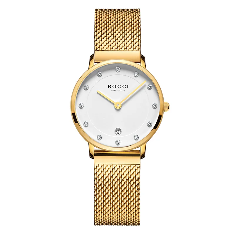Bocci Women's Watch - Simple and Elegant, Water-resistant, Luxury Small Dial Watch, Perfect Qixi Festival Gift for Girlfriend.
Bocci Women's Watch - Simple and Elegant, Water-resistant, Luxury Small Dial Watch, Perfect Qixi Festival Gift for Girlfriend.