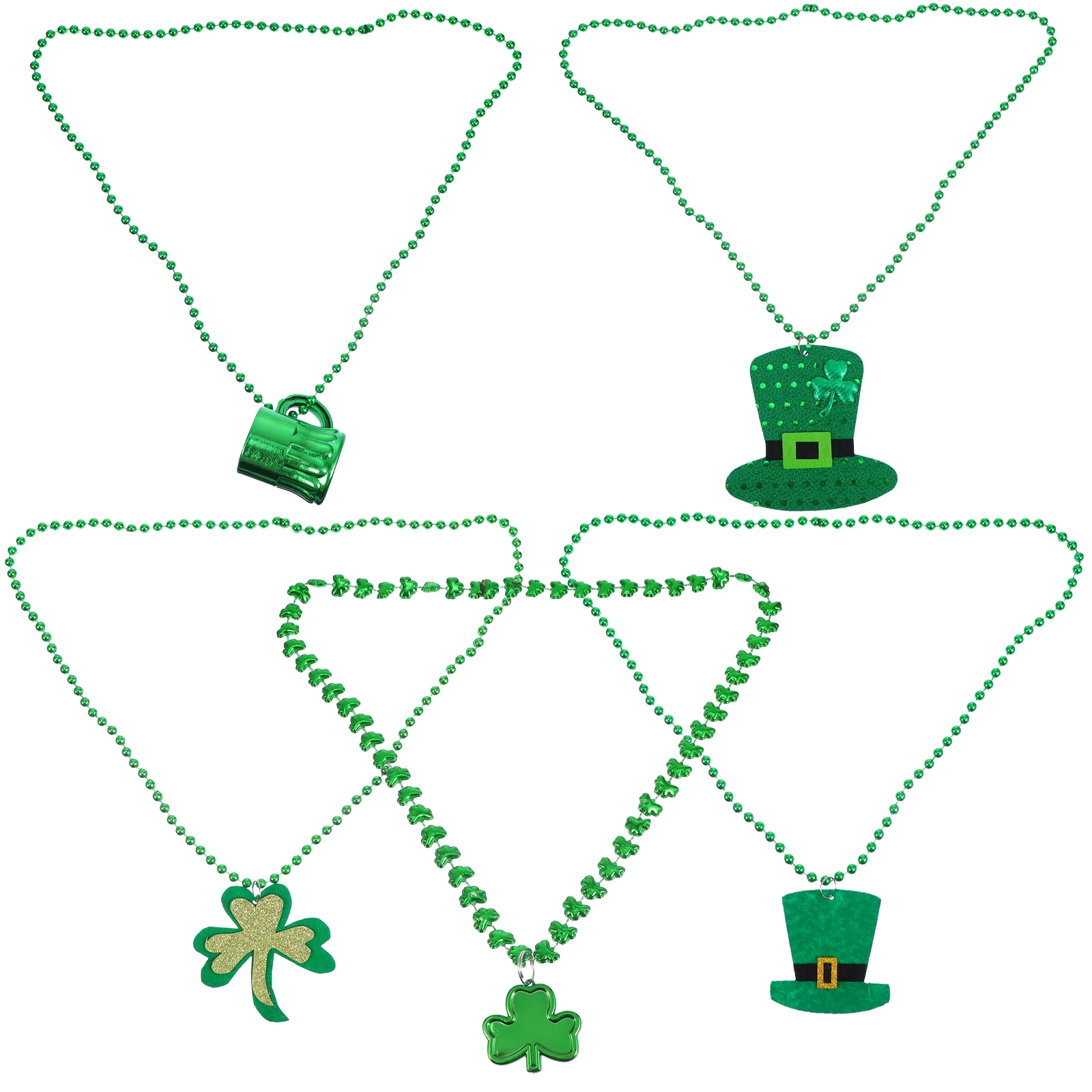 Shamrock Neck Chain Clover Pendant Necklace Green Color Patricks Day Ireland Festival Party Parades Concerts Bars
Shamrock Neck Chain Clover Pendant Necklace Green Color Patricks Day Ireland Festival Party Parades Concerts Bars